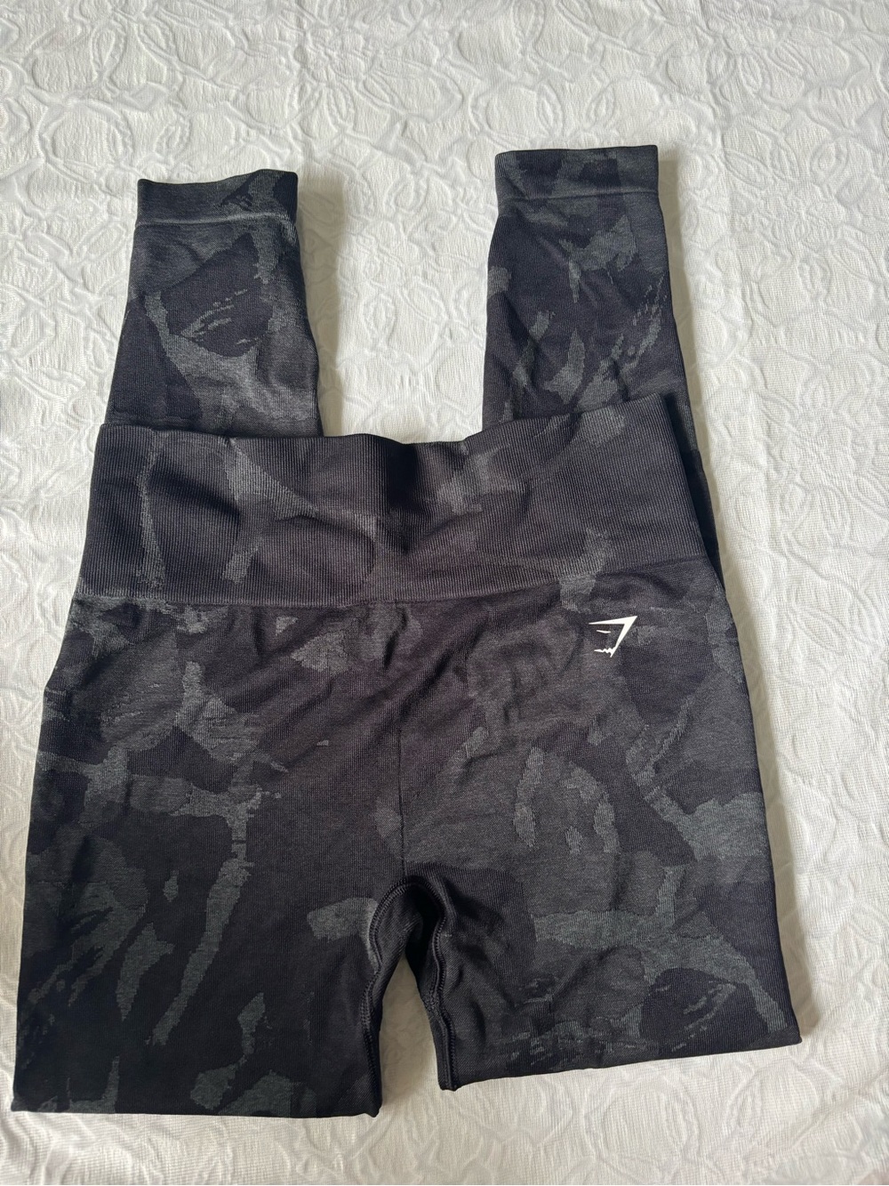 Gymshark Kids Black Camo Seamless Leggings